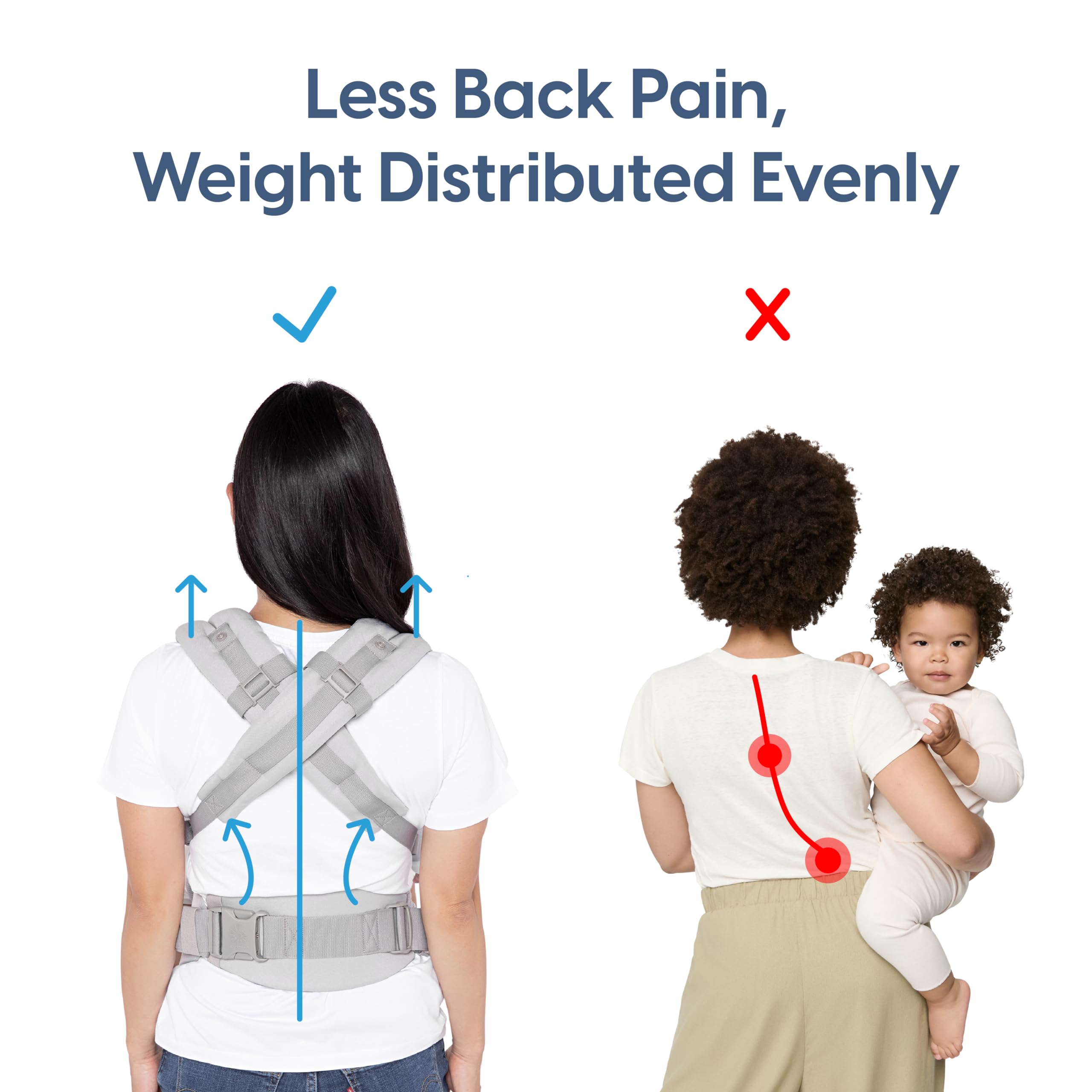 Ergobaby Omni Dream Cotton Carrier built-in pockets keep essentials within easy reach.