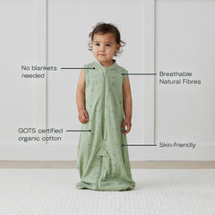 ErgoPouch sleep bag compatible with 5-point harness during travel