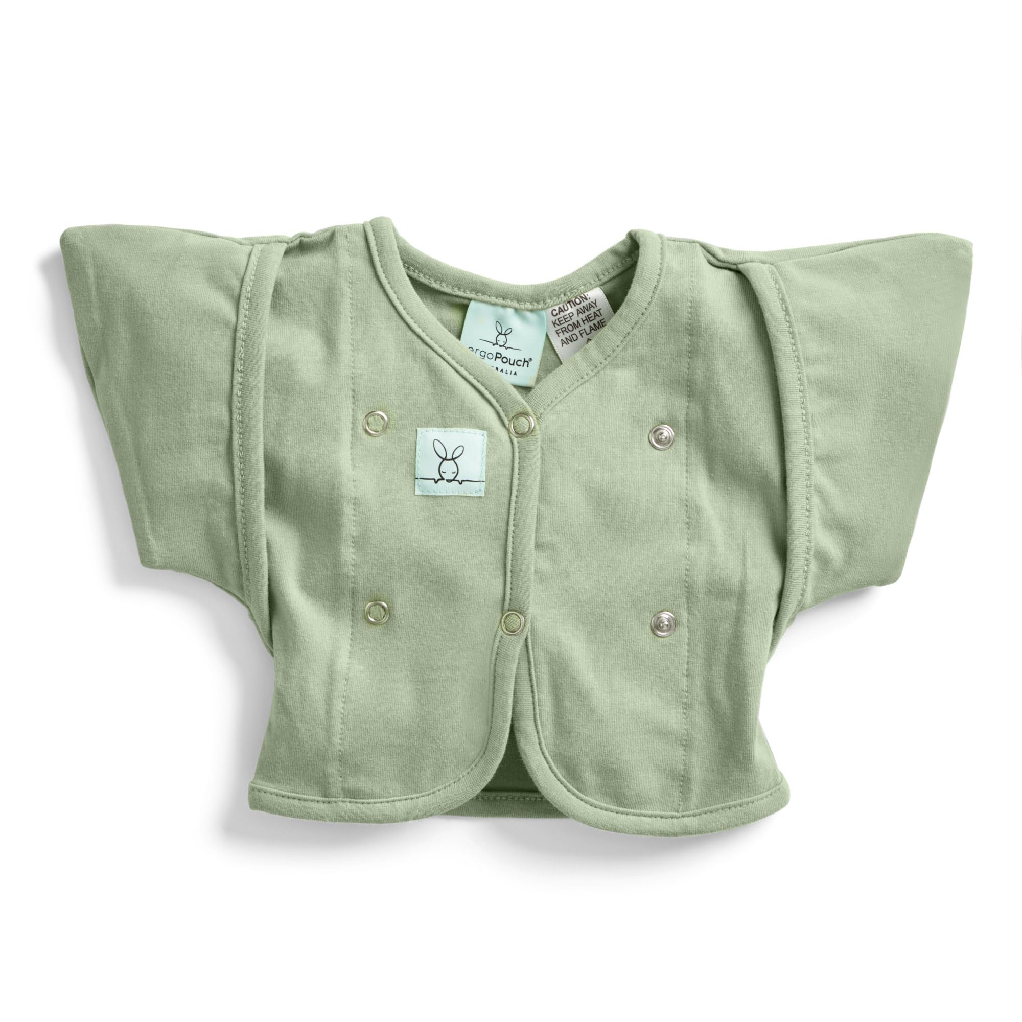 ergoPouch Butterfly Cardi arm pockets keep little hands near the face for self-soothing.