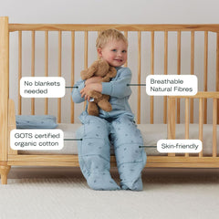 ergoPouch organic cotton fabric offers gentle skin feel and eco credentials.