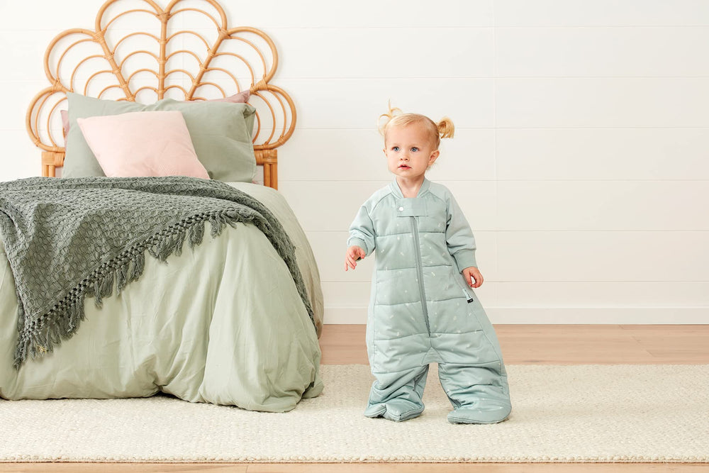 ergoPouch Sleep Suit Bag in leg mode for active toddlers