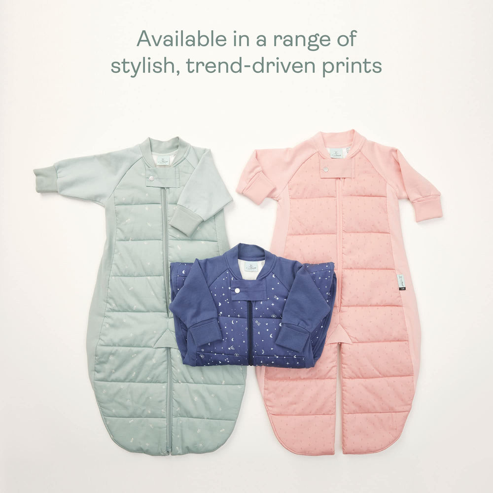 ergoPouch Sleep Suit Bag Sage color in nursery setting