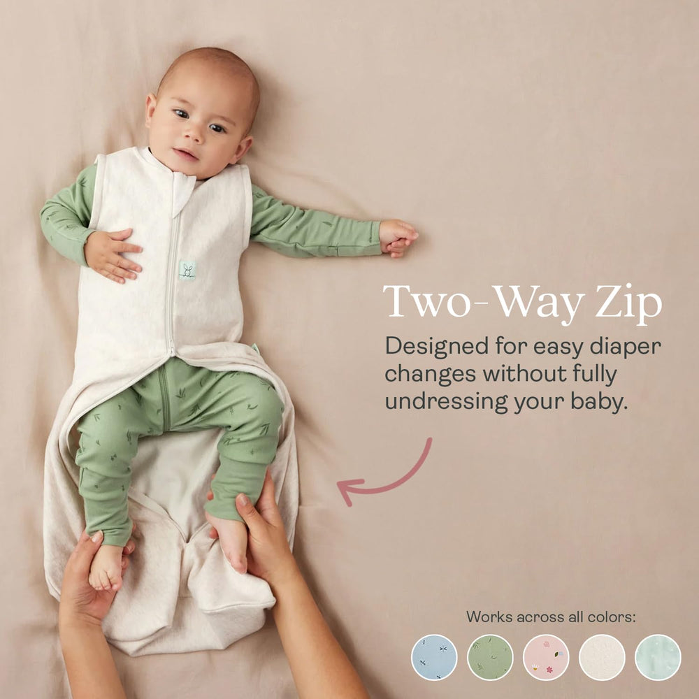 ErgoPouch two-way zipper enables quick night-time diaper changes