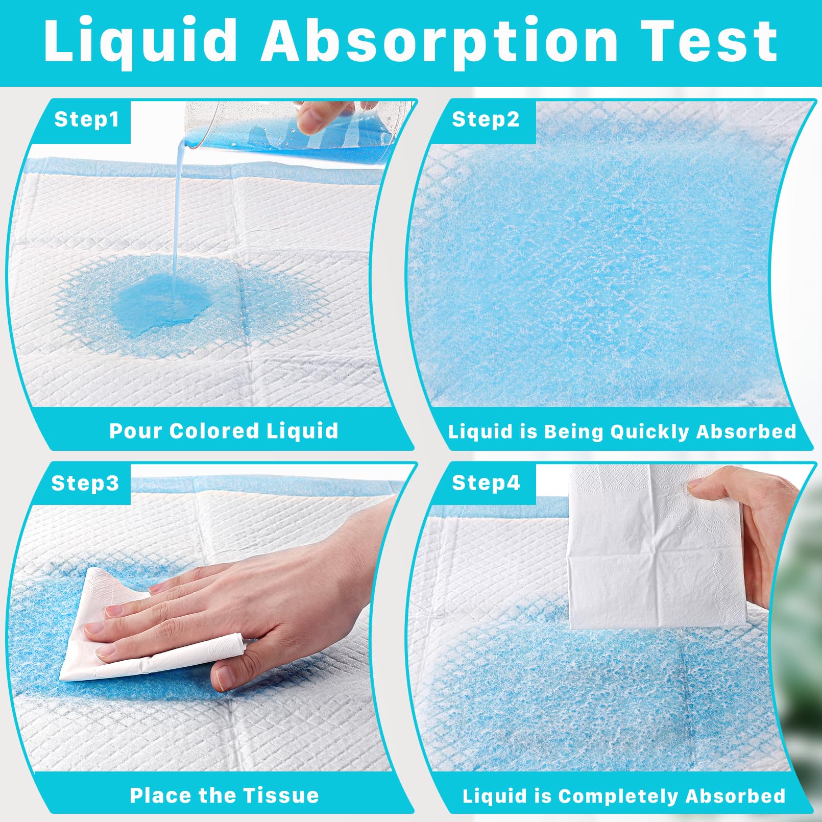 Erinnmy disposable changing pad waterproof backing protects beds and furniture from leaks.