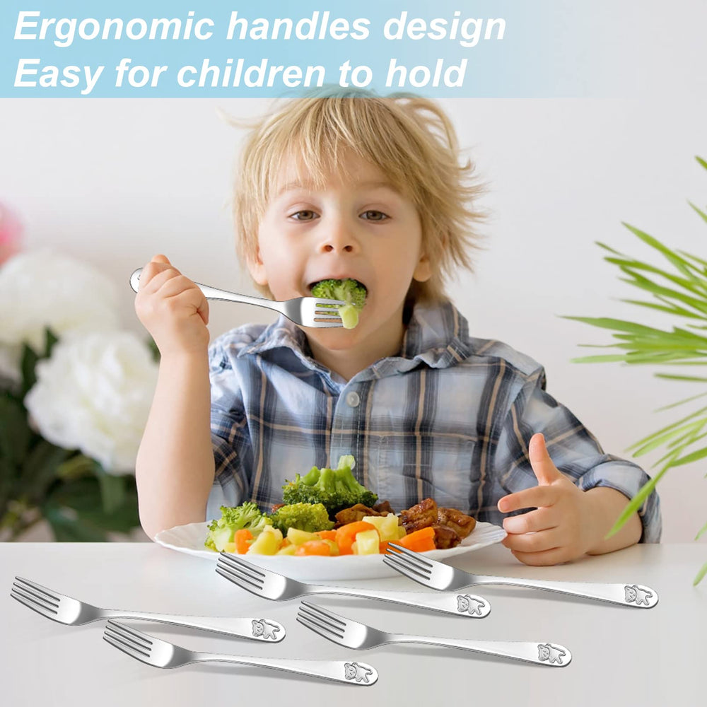 Erinnmy versatile toddler forks for appetizers, fruit, and desserts