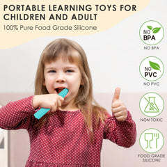 ERKOON Y-shaped sensory chew toy aids soothing chewing and independent engagement.