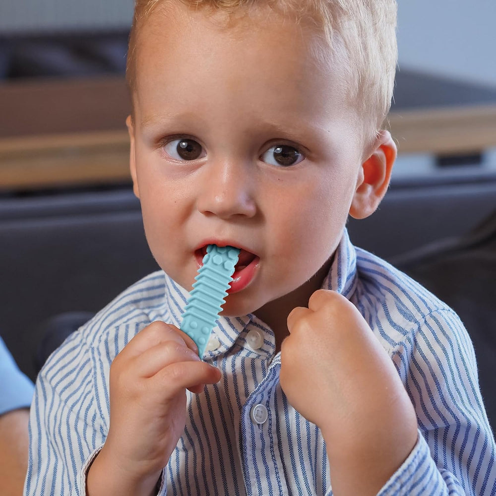 ERKOON easy-clean silicone chews, dishwasher-safe and boil-safe.