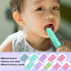 ERKOON Y-shaped chew toys, first design, varied textures for sensory engagement.