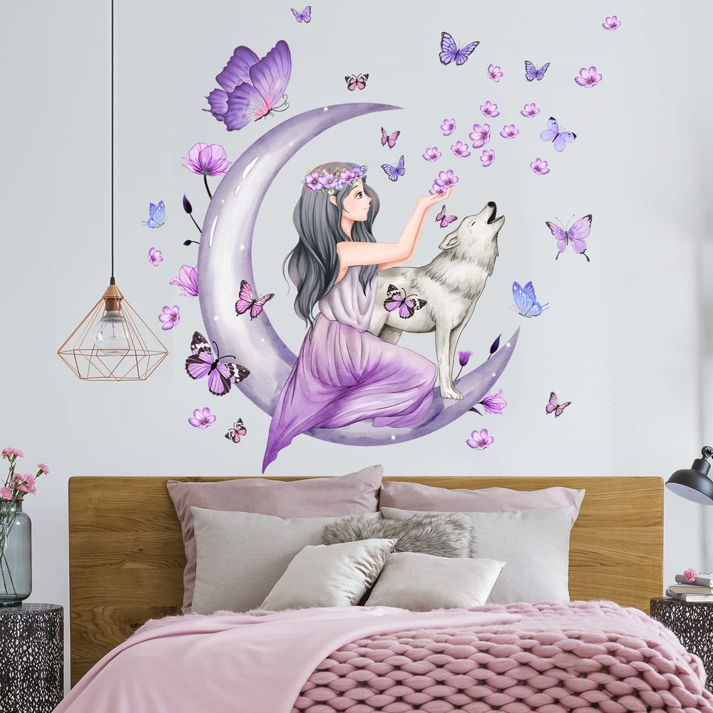 Erllsino butterfly girl bedroom decor enhances spaces with whimsical color