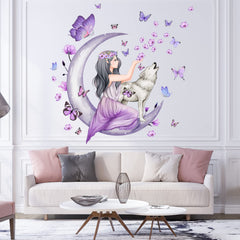 Erllsino self-adhesive vinyl decal sticks easily and removes cleanly from walls