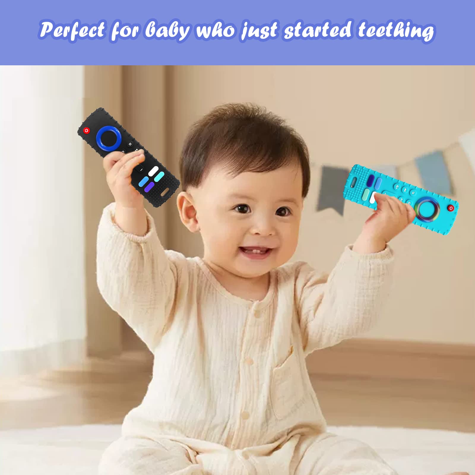 ERSIHUA teether is fridge-safe and dishwasher-safe for easy cleanup.