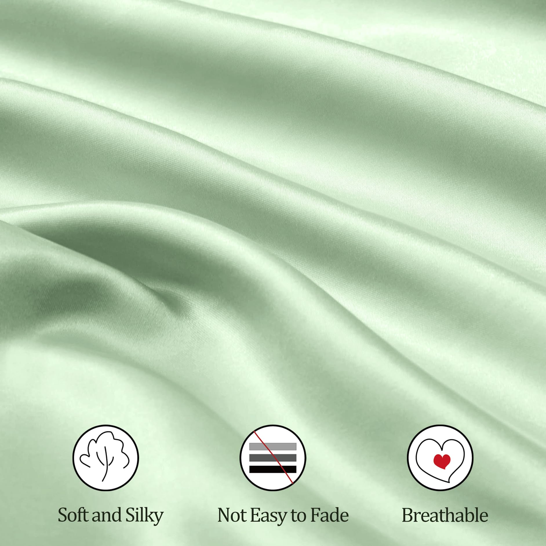 Ersmak satin sheet packaging highlights easy care and quick washing for busy parents.