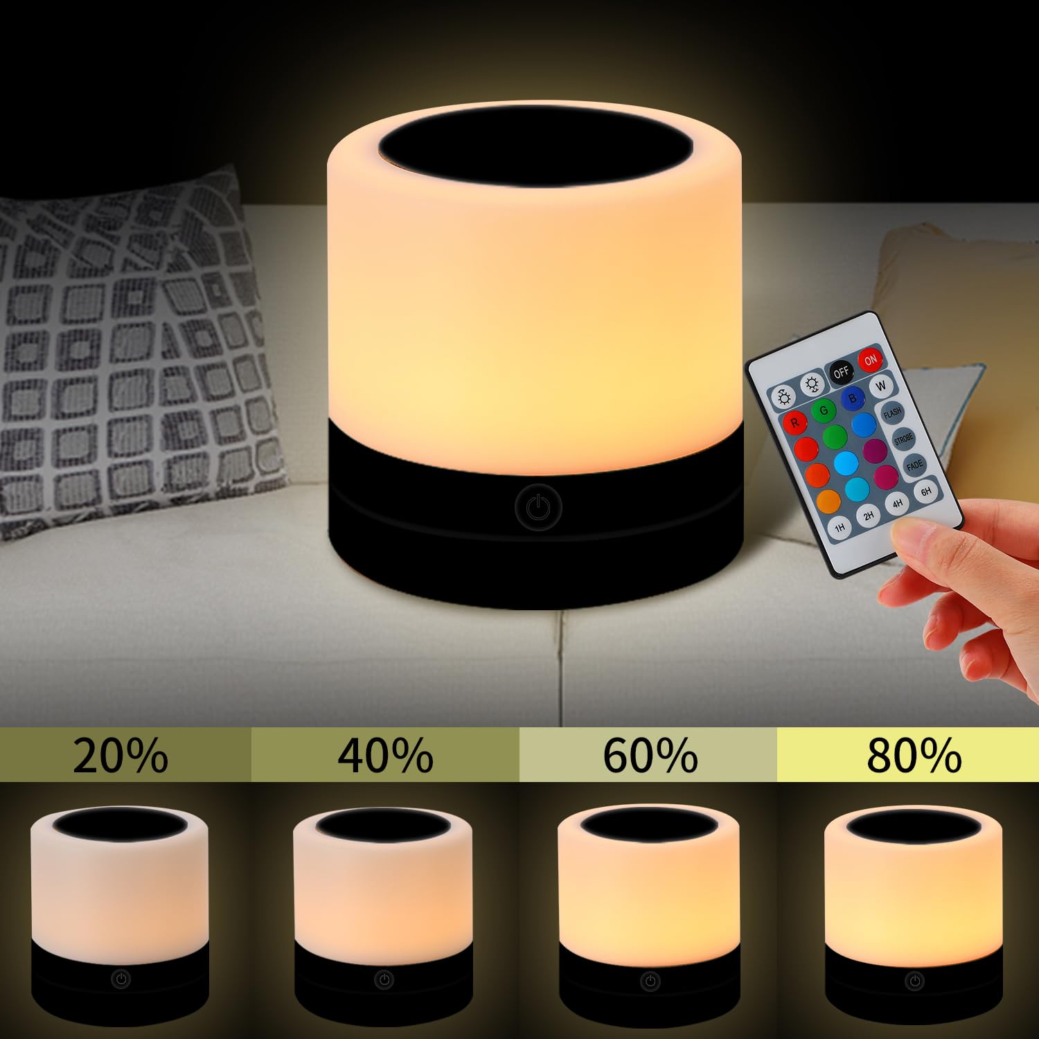 ERUN night light with timer function for customizable schedules
