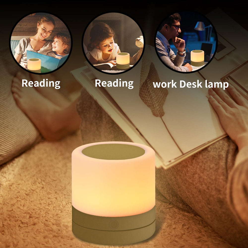 ERUN night light providing 4 brightness levels for gentle to bright tasks