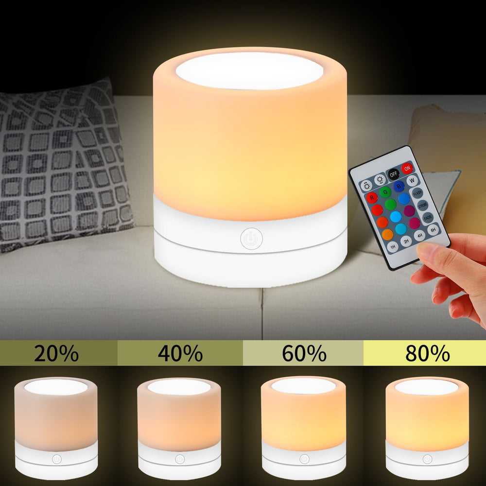 ERUN night light offers four brightness levels and timer options for flexible use.