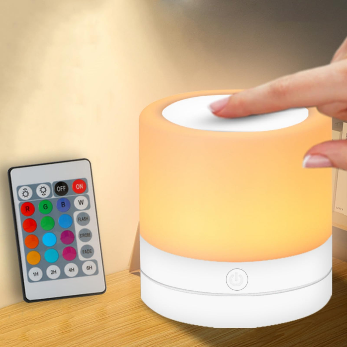 ERUN nursery night light with remote control for kids room ambience