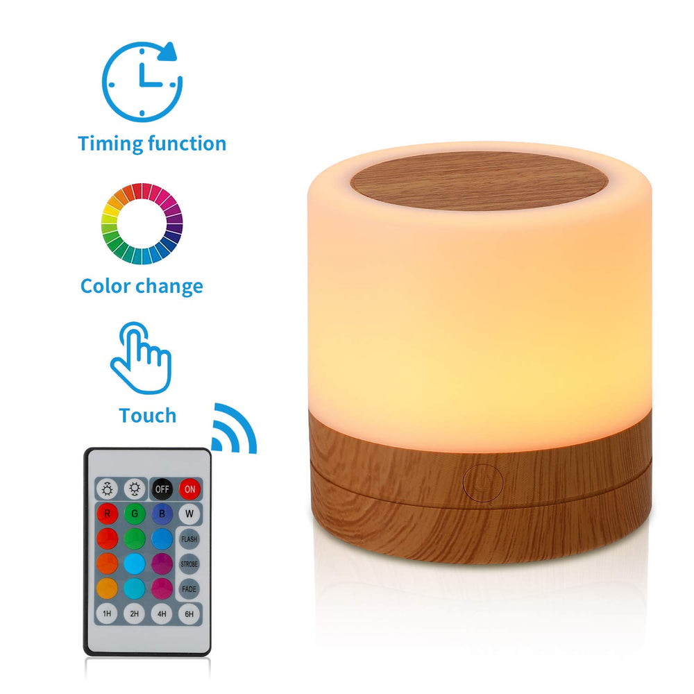 ERUN USB rechargeable desk lamp offers cordless convenience for desks and nightstands
