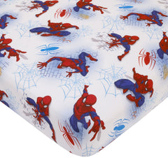 ESaure Marvel Spiderman crib sheet on a 28x52 mattress with a snug fit