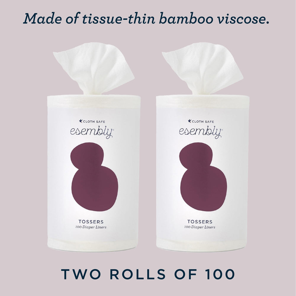 Esembly Tossers inner-outer-system-use illustrate compatibility with your diapering setup.