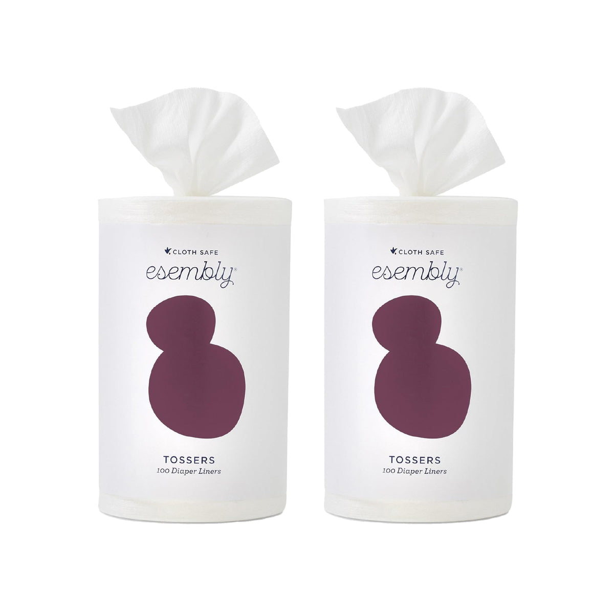 Esembly Tossers waste-removal liners provide quick, mess-free cleanup during diaper changes.