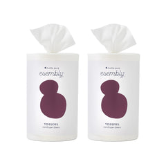 Esembly Tossers waste-removal liners provide quick, mess-free cleanup during diaper changes.