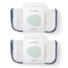Esembly wipe-ups organic cotton close-up showing pure fabric softness for delicate baby skin.