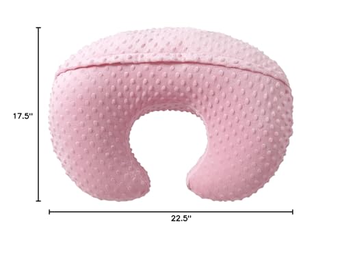 ESEN baby nursing pillow in pink color detail for a cozy feeding space
