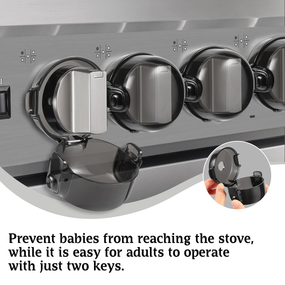 Kitchens stay safer with knob covers during busy mornings and late-night prep.