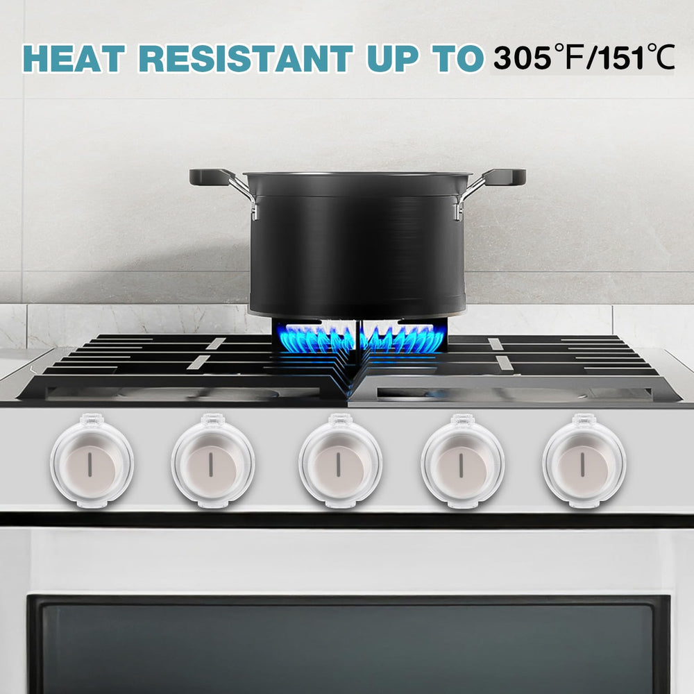 ESENHARBER stove knob covers clear-view design aids precise knob readings