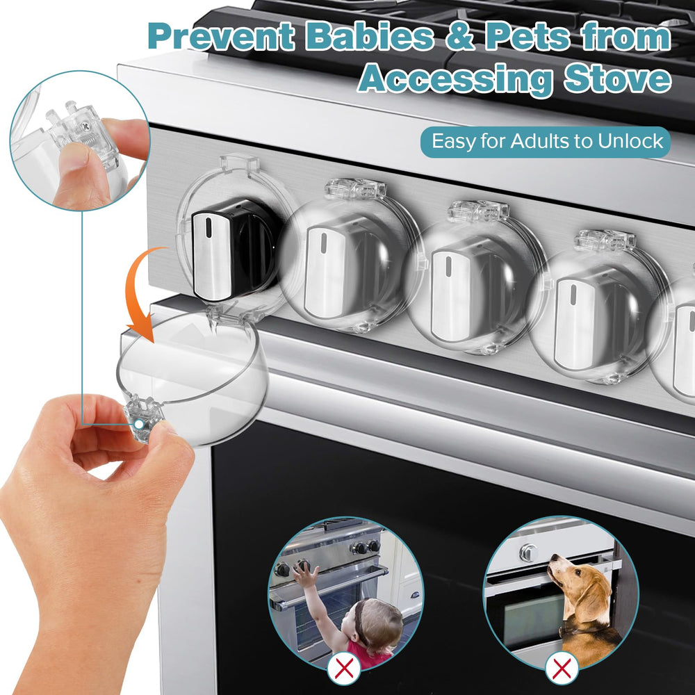 ESENHARBER stove knob covers robust PC material withstands heat