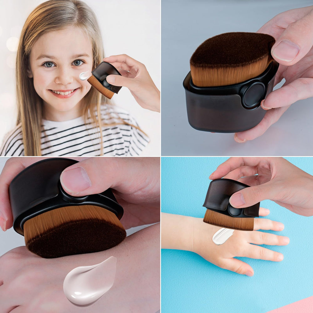 Esimen Sunblock Buddy Brush mess-free application avoids sticky hands.
