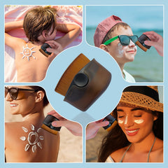Esimen Sunblock Buddy Brush protective box keeps the brush clean and portable.