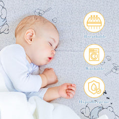 ESJAYING premium jacquard cover stays breathable and skin-friendly for better sleep