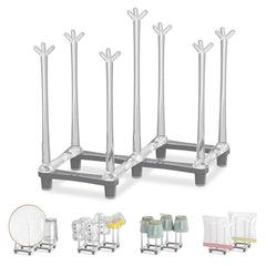 EsLuker.ly baby bottle drying rack foldable design for compact counter drying