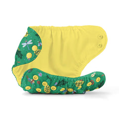 Outer fabric from upcycled bottles keeps baby cool and comfortable.