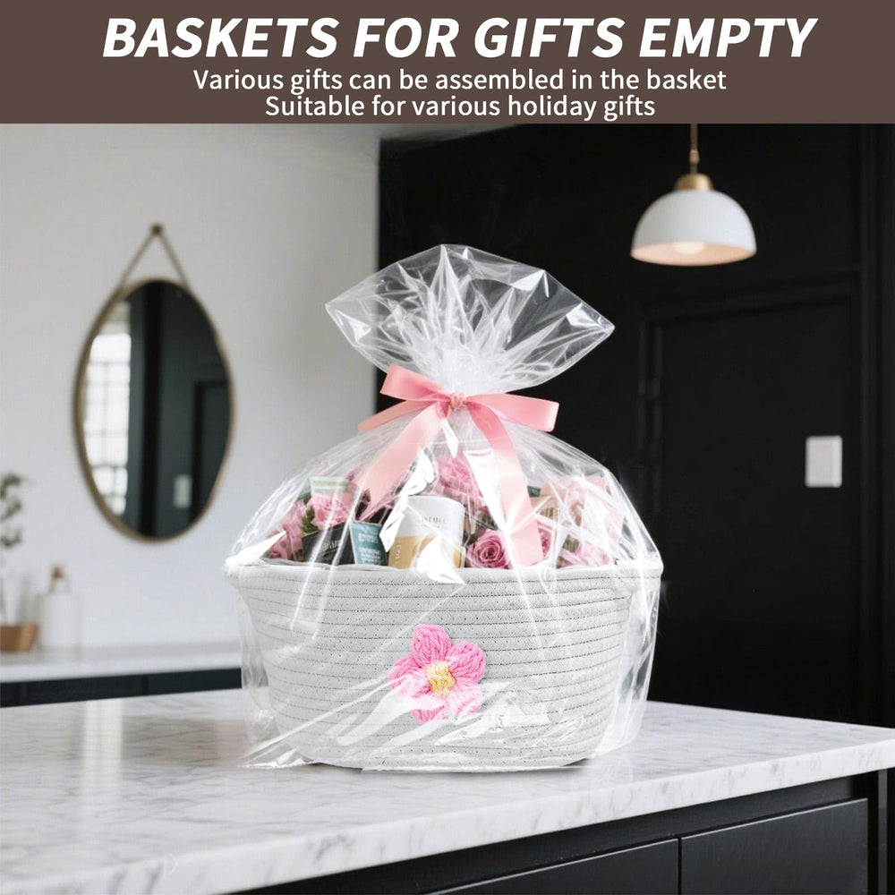 Esme L&H handcrafted yarn flower center adds whimsical decor