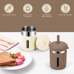 12.51 oz capacity ideal for juice, smoothies, or water on the go.