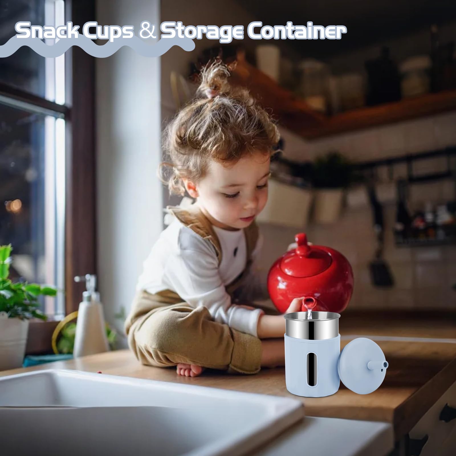 EsOfficce 2-in-1 cups for drinks and snacks