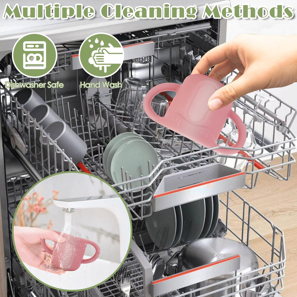 EsOfficce dishwasher-safe silicone cup for quick cleaning after meals