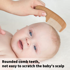 Esonto ergonomic wooden handle improves grip during brushing sessions.