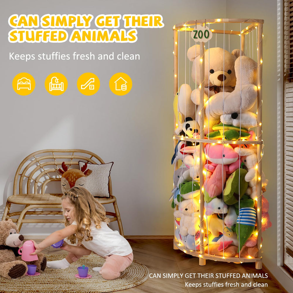 Essenhome Elastic ropes front and sides provide quick access and tidy display