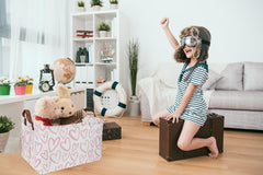 Essme girls room decor basket keeps items neatly within reach