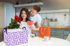 Essme heart storage bin with cotton rope handles, easy to carry.