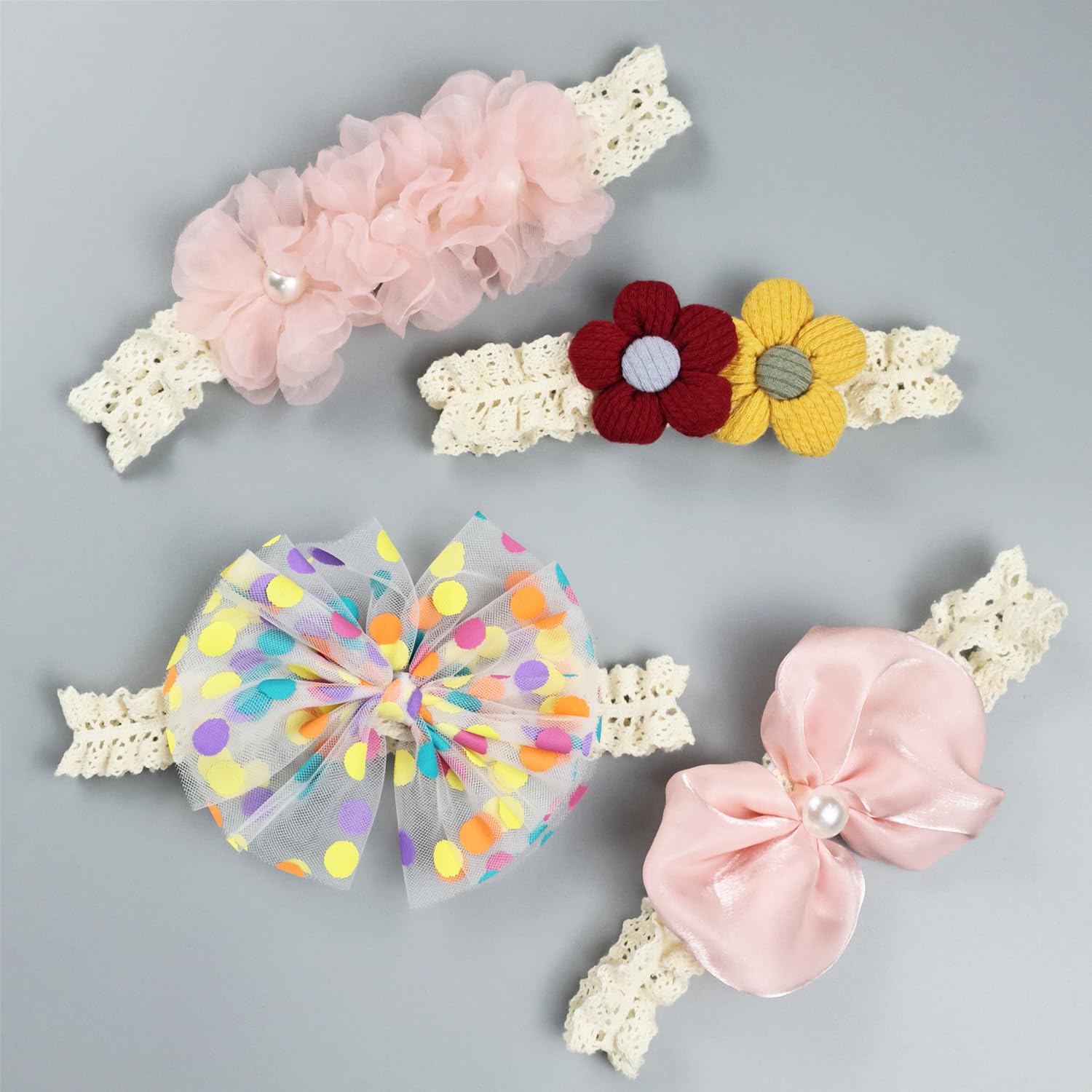 Esumun flower headband pink rose-2 highlights soft textures for daily wear.