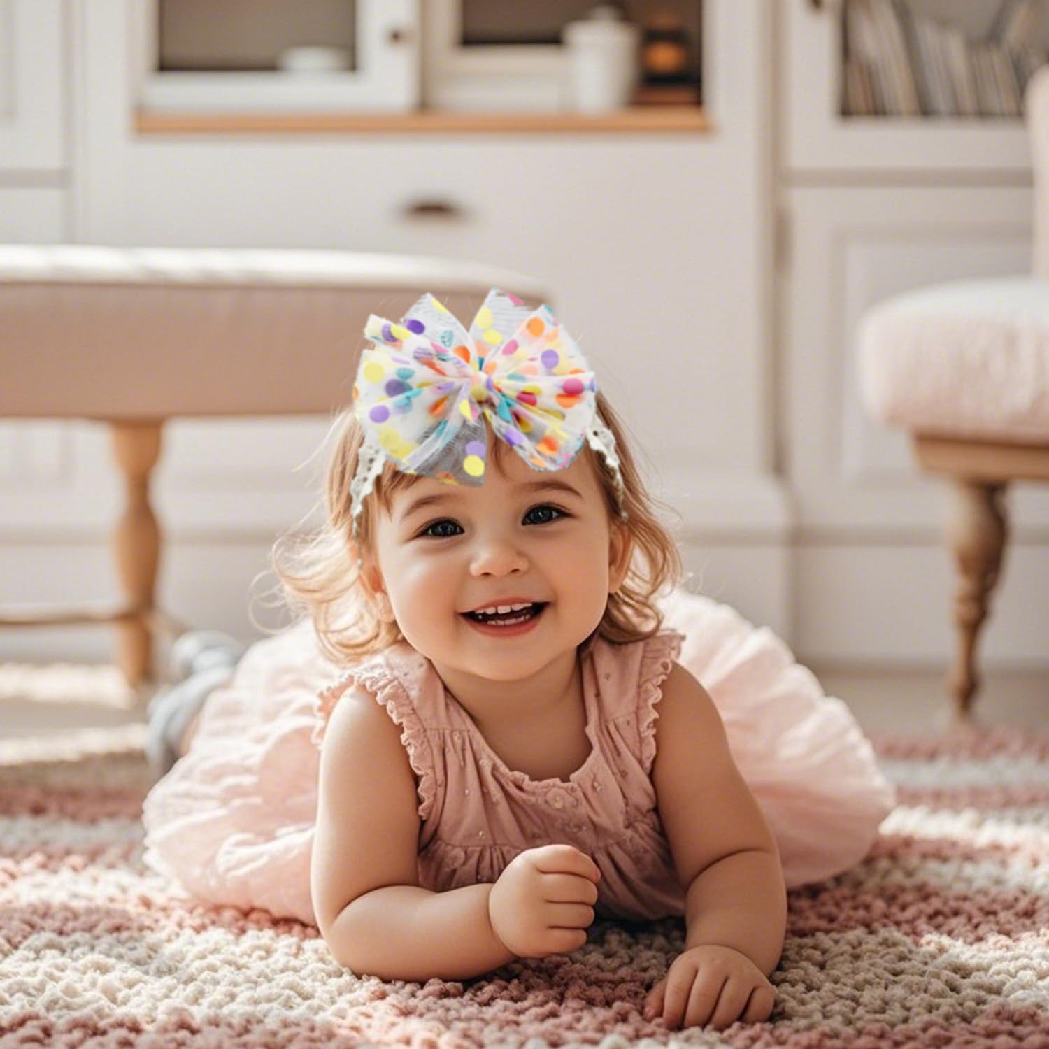 Esumun headband fits ages 0-8 years for versatile styling.