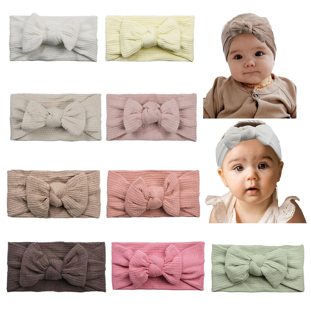Esumun hair bow turban pack 1: soft cotton headwraps for newborns and toddlers.