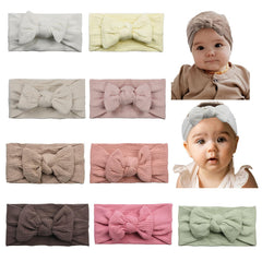 Esumun hair bow turban pack 1: soft cotton headwraps for newborns and toddlers.