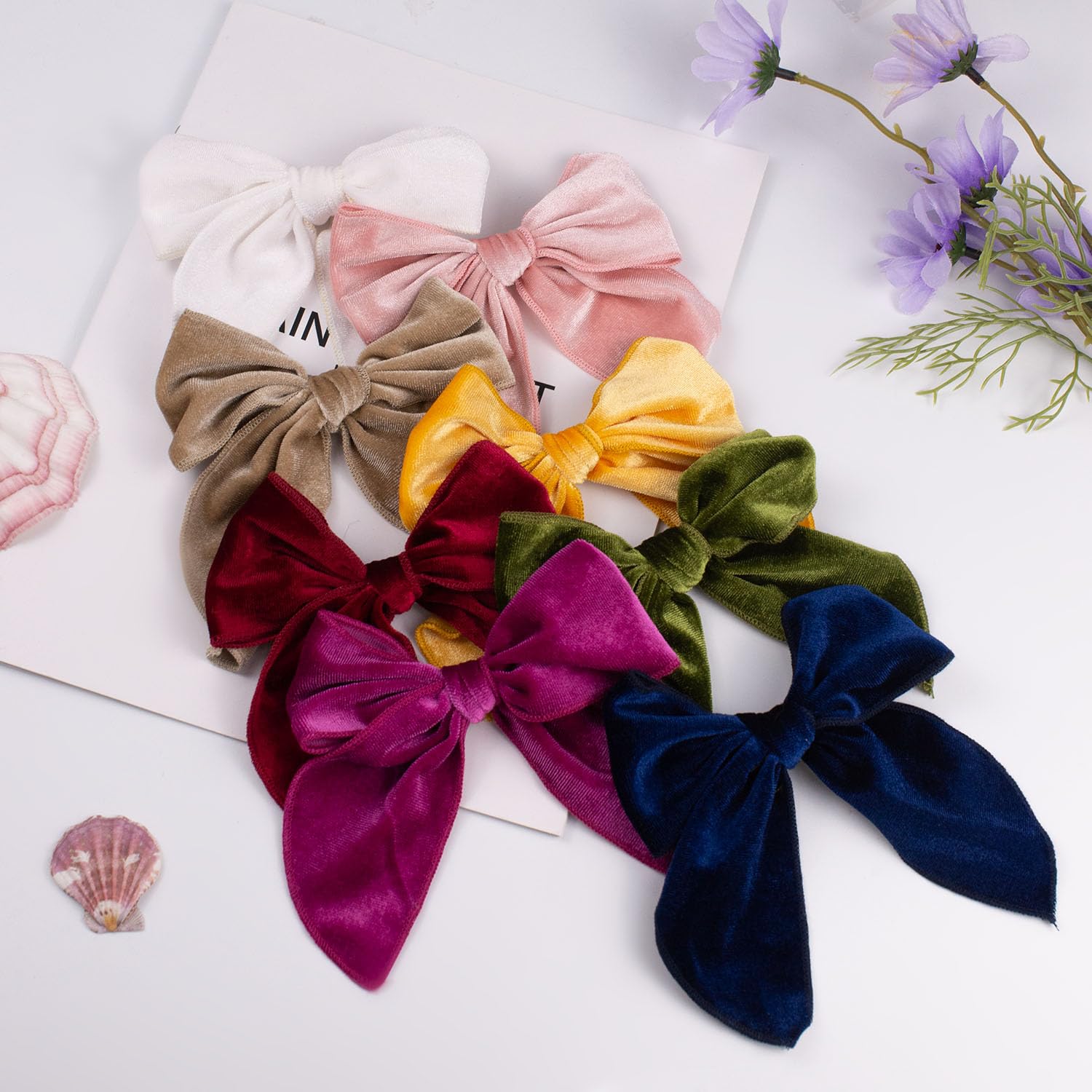 Esumun Velvet Swallowtail Bow size 5.51 by 4.33 inches