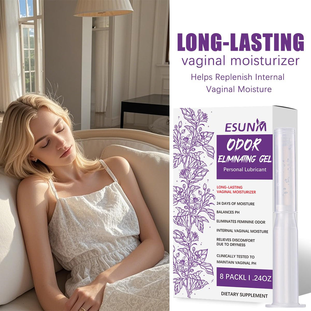 ESUNM gel blends prebiotics and botanicals for gentle intimate care.