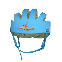ESUPPORT blue adjustable buckle helmet for a secure fit as little ones explore.